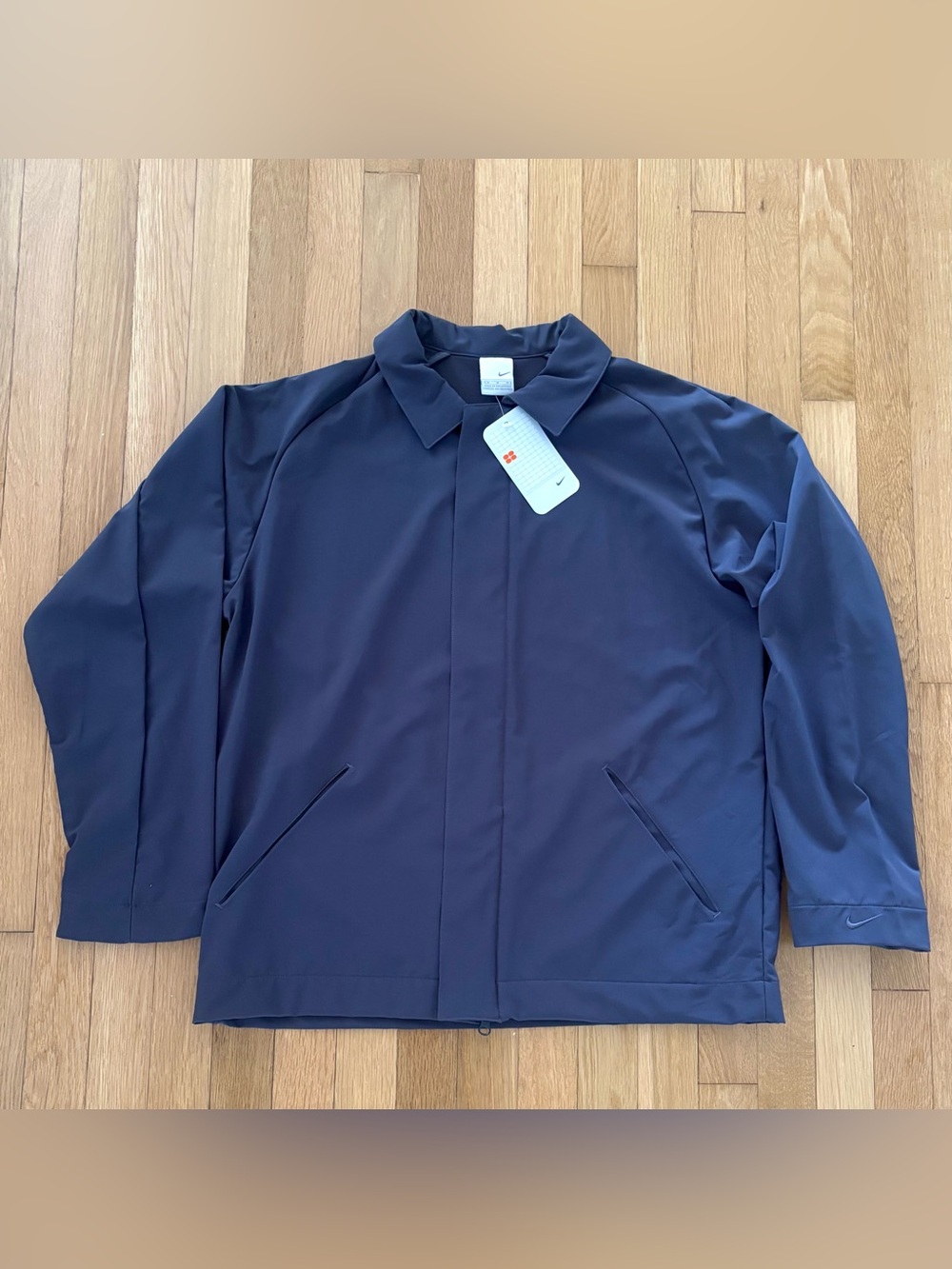 Vintage Nike Utility Jacket Deadstock Mens M Gray Gorpcore 2001 Tech Woven NWT